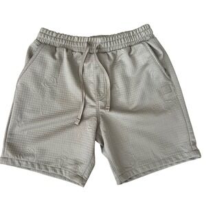 Saints Studio NWOT Embossed Rose Floral Sweat Shorts.Tan Beige
Mens Size Medium